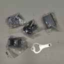 ZRFCXE Window Locks,4 Pack Sliding Window Locks with Key for Vertical & Horizontal Sliding Windows Doors,Easv to Install,Adjustable Security Window Lock for Patio Bedroom Home and Office (Black)