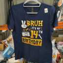 Bruh Its My 14th Birthday 14 Year Old Bday Theme Hip Hop T-Shirt Size S