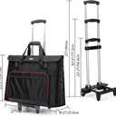CURMIO Rolling Carrying Bag with Wheels Compatible for Apple iMac 27 inch Desktop Computer, Detachable Trolley Storage Case Compatible with iMac 27 Monitors and Accessories, Black (Patent Pending)