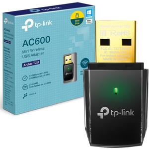 TP-Link Archer T2U 11AC USB WiFi Adapter - Dual Band 2.4G/5G AC600 Wireless Network Card, WiFi Dongle, Mini Size, Supports Windows (XP/7/8/8.1/10), Mac OS (10.7~10.14)