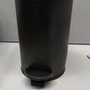 Cesun 1.2 Gallons Small Black Trash Can, Bathroom Garbage Can with Lid and Foot Pedal, Mini Round Wastebasket for Bathroom, Bedroom, Office, 4.5 Liters / 1.2 Gallons, Matte Black