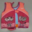 Speedo Kids' Begin to Swim Flotation Classic Life Vest UPF 50 (Large, Flu Orange Otter Ellie)