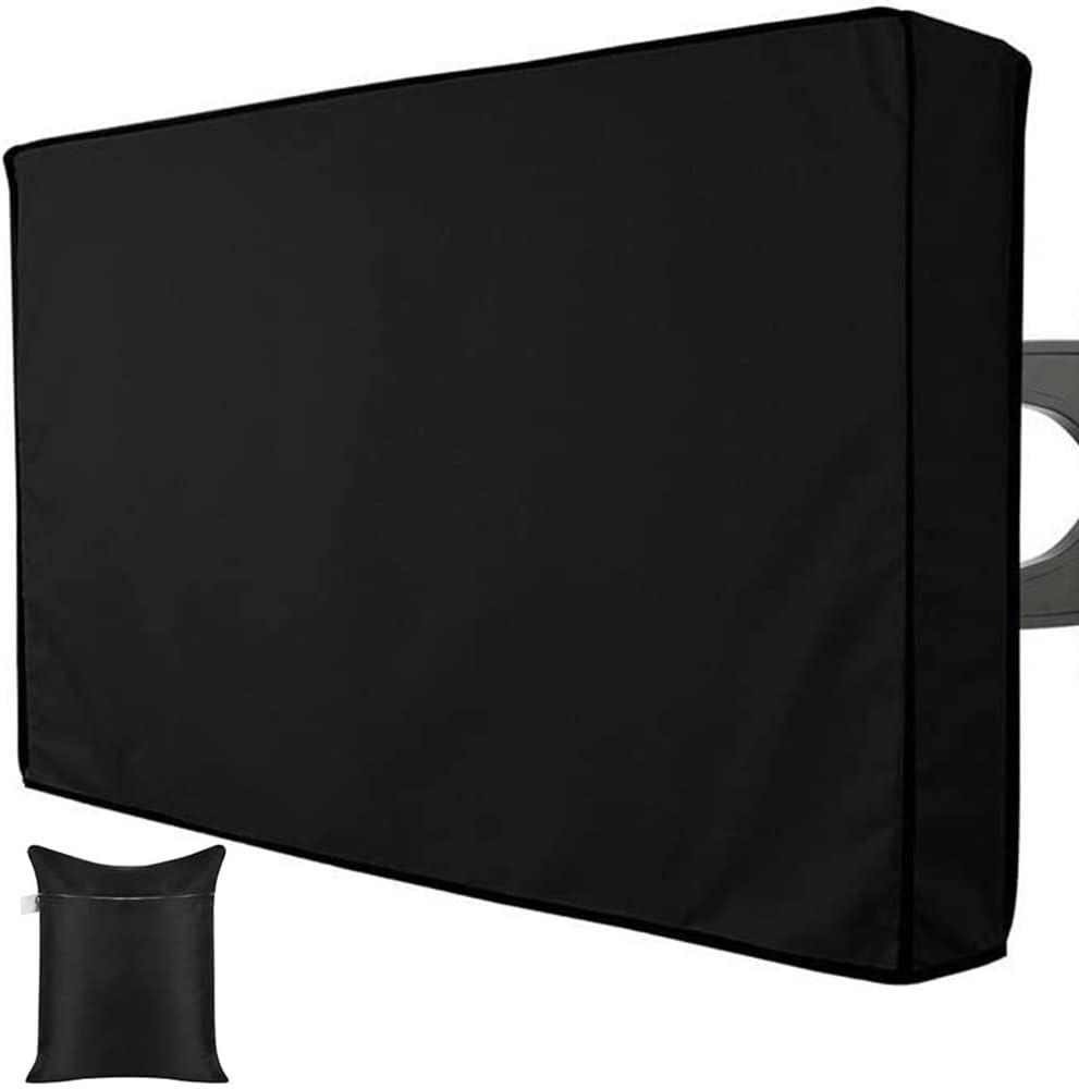 Outdoor TV Cover Heavy duty 600D Oxford Waterproof Dustproof Durable Patio Outside Television Cover TV Screen Full Protector Covers (22-24in)