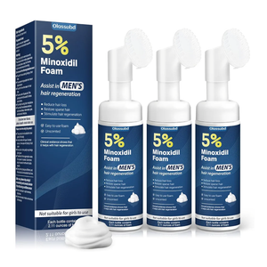Minoxidil 5% Foam for Men Hair Growth Foam Suitable for Hair Thinning Receding Hairline and Hair Loss to Hair Regrowth Get Thicker Fuller Hair 3 Bottles 2.11 Ounces Each