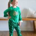HINTINA Toddler Baby Girl Bell Bottom Flare Pant Outfits (Green)