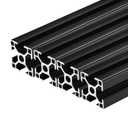 QNK 4pcs 1000mm(39.4") Black T Slot 3030 Aluminum Extrusion (Black) | European Standard Anodized Linear Rail for 3D Printer Parts and CNC DIY