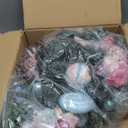 Hollyone Pink Christmas Swag 29" Candy Cane Wreath with Bow Christmas Swags for Decorating Outdoor Indoor Teardrop Swag for Front Door Window Swags with Pine Cone Xmas Ball Ornament Home Hanging Decor