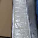 Daybed with Trundle and LED Light, Heavy Duty Metal Full Bed Frame with Upholstered Storage Headboard & Charging Station, Day Bed Pop Up Trundle Bed for Living Room,Bedroom and Guest Room, White