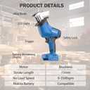 NANWEI Cordless Reciprocating Saw,Brushless Motor 3500RPM Variable Speed,Compatible with Makta 18V Batteries,Tool-Free Blade Change, LED Light,4 Blades For Wood/Metal/PVC Cutting (Tool Only)