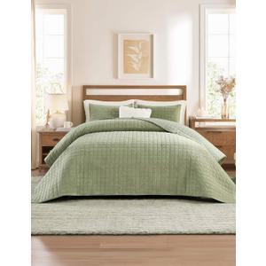 YnM Velvet Weighted Blanket, Ultra-Soft Heavy Bed Blankets, Heavy Weight Big Comforter, Oversized Bedspread & Home Decor Piece for All Season (Green, 90"x90" 20lbs, Full/Queen)