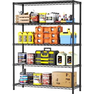 SINGAYE Shelf Closet Wire Shelving：Adjustable Metal Unit for Laundry Room Organization Bathroom Kitchen Home Garage Storage Pantry Rack Shelves