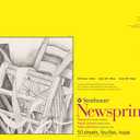 Strathmore Smooth Newsprint Paper Pad 18"X24"-50 Sheets -307018