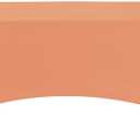 Spandex Table Cover for 8FT or 4ft or 6ft Table Universal Fitted Stretch Tablecloth for Party, Banquet, Wedding and Events-Peach