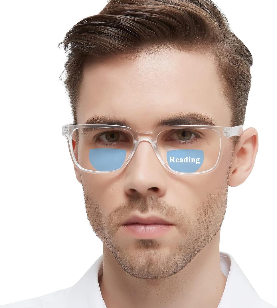 Bifocal Reading Glasses Men Blue Light Blocking Computer Readers 1.75 x