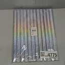 12 Pack Gender Reveal Confetti Wands, Flutter Sticks with Pink and Blue Confetti Strips
