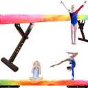 MARFULA Adjustable Balance Beam 8 ft Gymnastic Beam Adjustable Height for Kids and Teenage of All Gymnastic Levels, Gymnastic Training Beam Gymnastic Equipment for Athlete Home and Gym Club Use, Height: 9 inch - 29 inch