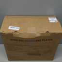 Vinyl Record Player Turntable with Built-in Bluetooth Receiver & 2 Stereo Speakers, 3 Speed 3 Size Portable Retro Record Player for Entertainment and Home Decoration (Brown)