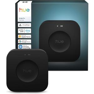 Philips Hue Bridge Pro, Smart Light Hub, Wireless, Advanced Encryption, Supports 150+ Lights & 50+ Accessories, Works with Apple Home, Alexa, Google, Samsung SmartThings
