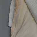 N&Y HOME Waffle Weave Shower Curtain with Snap-in Fabric Liner Set, 12 White Hooks Included - Hotel Style, Waterproof & Washable, Heavyweight Fabric & Mesh Top Window - 71x72, White