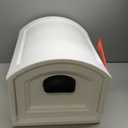 Step2 Town-to-Town XL Post-Mount Mailbox, Weather Resistant, Large Outdoor Mailboxes, Made of Durable Plastic, Easy to Install, USPS T4 Sized Mailbox, Flag Included, Classic White