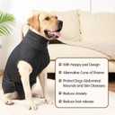 HEYWEAN Full Body Dog Diaper with a Puppy Nappies Physiological Dog Surgery Recovery Suit for Male Female Dogs L