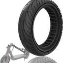 8.5 x 2.0 Inches Electric Scooter Gotrax Tire 50/75-6.1 Solid Tire Fit for Gotrax Gxl V2/XR Apex Xl~Hiboy S2 Max Pro~Hover 1~AOVOPRO ES80~Xiaomi, 8 1/2" Tyre Anti-explosion Replacement Wheel (Coil Black 1Pc)