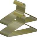 120 Pcs Wire Hangers Bulk 16" Dry Cleaner Hangers for Clothes Caped Clothing Pants(Classic,Gold)