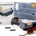 Kder-Discount Mouse & Rat Bait Station (Bait Not Included)  2 Lockable Rat Bait Stations with Clear Lid & Dual Entry  Weather-Resistant, Tamper-Proof Rodent Trap (8.7 x 5.5 x 3.1)
