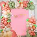 2 x Happy Easter Balloon Garland Arch Kit, 145Pcs Retro Pink Green White Balloons with Rabbit Ears Shaped Card Bunny Carrot Balloons for Easter Party Decorations Baby Shower Girls Birthday Party Supplies