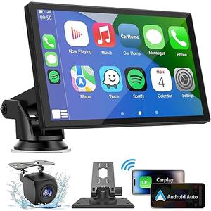 Hieha Wireless Carplay Screen for Car, 7" HD Portable Touchscreen Car Stereo with Apple CarPlay & Android Auto,Mirror Link,Backup Camera,Bluetooth,GPS Navigation,AUX for All Vehicles Hieha Wireless Carplay Screen for Car, 7" HD Portable Touchscreen Car Stereo with Apple CarPlay & Android Auto,Mirror Link,Backup Camera,Bluetooth,GPS Navigation,AUX for All Vehicles