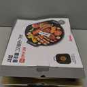 Korean BBQ 1 IH Griddle Grill Pan with Bag, Nonstick Coating, All Stove(Gas, Electric & Induction),Griddle(12in)