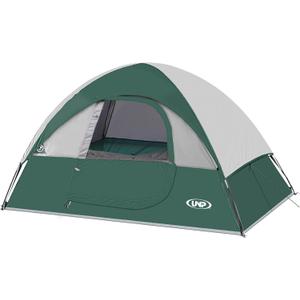 Camping Tent 2 Person, Waterproof Windproof Tent with Rainfly Easy Set up-Portable Dome Tents for Camping (Green)