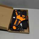 PHOEPET Reflective Dog Harness Large Breed Adjustable No Pull Vest with Handle 2 Metal Rings 3 Buckles [Easy to Put on & Take Off](XL, Orange)