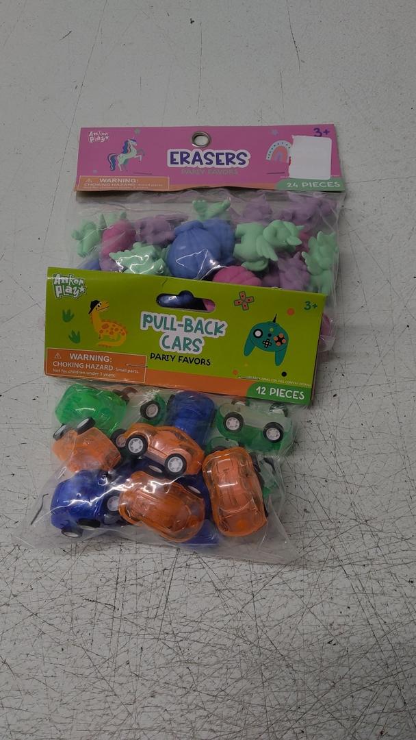 Anker Play Erasers And Pull-Back Cars