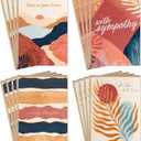 Hallmark Sympathy Cards Assortment, Painted Palms (16 Assorted Thinking of You Cards with Envelopes)
