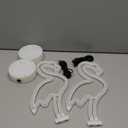 BRIGHTDECK 2 Pack Flamingo Neon Signs, LED Pink Flamingo Neon Sign Battery Operated or USB Powered Decoration Lamp, Flamingo Lights Decor for Bedroom, Wedding, Party, Pink Room Decor