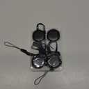 2025 Air Tracker Tags-4 Pack Bluetooth Tracker for Apple Find My app (iOS Only) Keys Finder, Smart Tag, Item Locator for Luggage, Backpack, Suitcases, Replaceable Battery (Black, 4 Pack)