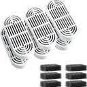6 Pack Cat Water Fountain Filter Set, Active Carbon Filter for 3.2L Wireless Cat Water Fountain