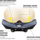 YLG Oversized Comfort Bike Seat Comfortable Replacement Bike Saddle Memory Foam Soft Bike Saddle Waterproof Universal Fit Bicycle Seat for Women Men