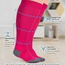 Doctor's Select 3 Pairs Plus Size Compression Socks Wide Calf - Up to 6XL | 20-30 mmHg Compression Socks for Women Wide Calf, Size 6XL