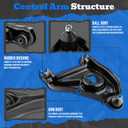 AUTOKAY 2PCS Front L&R Lower Control Arms for Ford Ranger 1998-2011