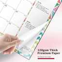 Ospelelf Desk Calendar 2026-2027 Large 22"x17" Monthly Family Planner Pad with Protective Cover 18 Months January 2026 - June 2027 Geometry
