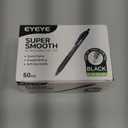 EYEYE G-103 Retractable Gel Pens Black 50 Pack, 0.5mm Extra Fine Point Ink Pen Quick Dry, Ballpoint Pen Fine Point Smooth Writing Pens for for Office School Supplies