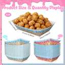 100 Pack 2Lb Baseball Snack Trays Ice Cream Drip Birthday Decorations, Baseball Paper Food Boat Trays, Ice Cream Drip Disposable Serving Boat Plate for Snack Popcorn Bakery Dessert Sandwich
