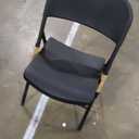 Amazon Basics Sturdy Foldable Plastic Chair, Portable, 350-Pound Capacity, Black, 6-Pack