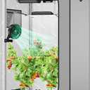 VIVOSUN G336 36"x36"x72" Grow Tent, 3x3 FT Advanced Gray Mylar Tent with 19mm Poles, Observation Window and Floor Tray for Hydroponic Plants for VS2000/VS3000