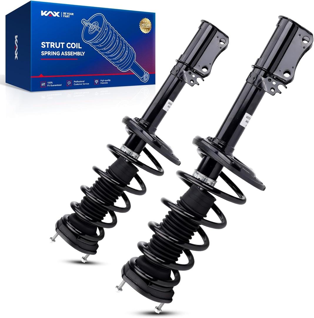 KAX Rear Struts for Toyota 2007 2008 2009 2010 2011 Camry, 2008 2009 2010 2011 2012 Avalon Rear Shocks Quick Complete Struts Assembly with Coil Spring Set of 2, Replace 172309 172310 (4SAA0090)