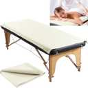 BALAPET Lash Bed Sheets Non-Sticky Sugaring and Waxing Pad Wipeable and Waterproof PU Leather Massage Table Cover Suitable for Grafting Eyelash Beds Massage Tables,SPA,Beauty(White)