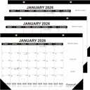 GuassLee Desk Calendar 2026, 3 Packs, 18 Months Calendar 17"  11.5" Desk Calendar from Jan. 2026 to Jun. 2027 with Julian Date, To-do List, Notes, Monthly Goals, for Home School Office