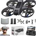 FPV Drone with Camera and VR Glasses, Brushless Motor Optical Flow Cool LED Lights Drones Dual Camera Switch RC Quadcopter 2 Batteries VR Drones for Beginners Adults X226 Drone